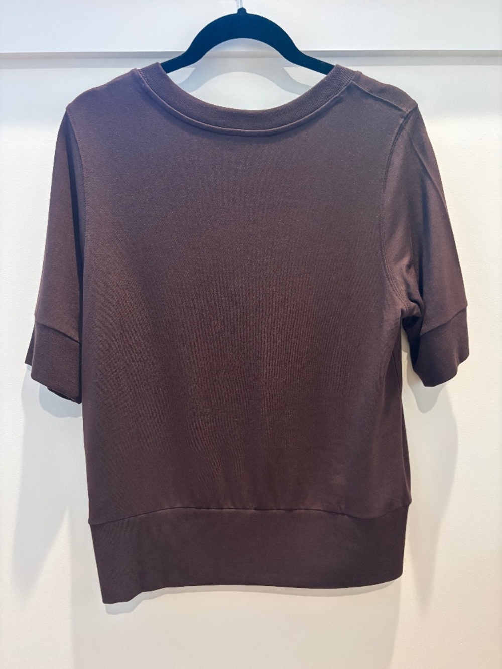 Athleta V-Neck  Tencel Modal top (medium/ brown) - Picture 3 of 4